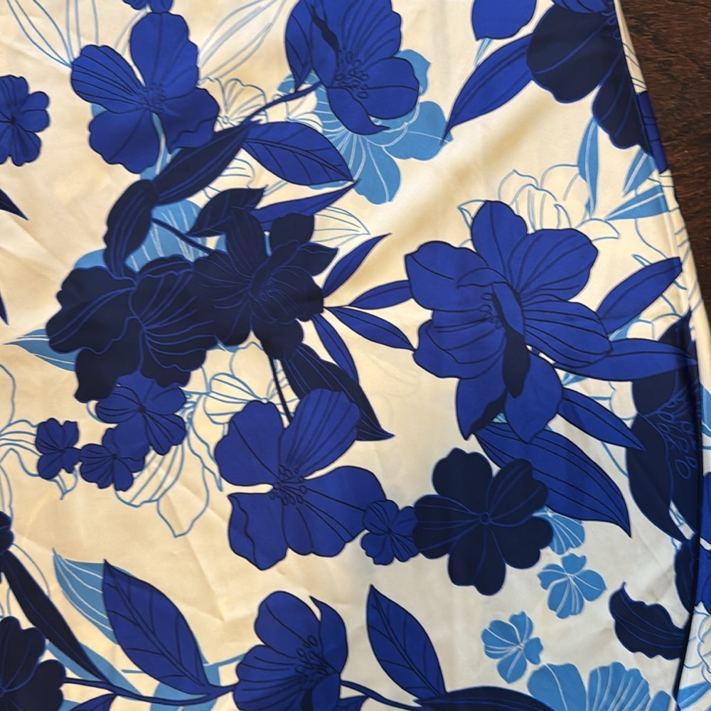 J. Crew Gwyneth slip skirt, painted floral, size large - Picture 8 of 8